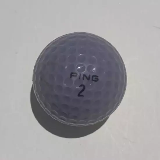 PING GOLF BALL LAVENDER/WHITE PING EYE #2 TPC LOGO Used 