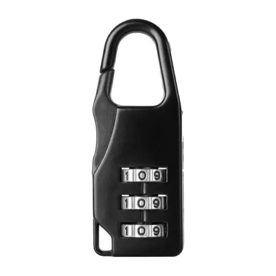 Small Combination Lock, 3 Digit Mini Padlock for Locker, Luggage Lock, Backpack