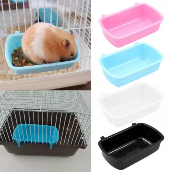 Bird Water Feeding Cup with Hooks Pet Cage Cup for Chinchilla