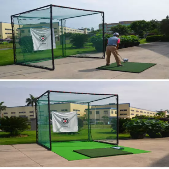 9.8ft Golf Practice Net Foldable Golf Hitting Cage Practice Training Cage Target