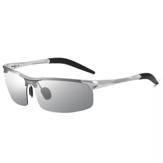 Men's Sport Al-Mg Polarized Sunglasses Men Driving Fishing Outdoor Golf Glasses