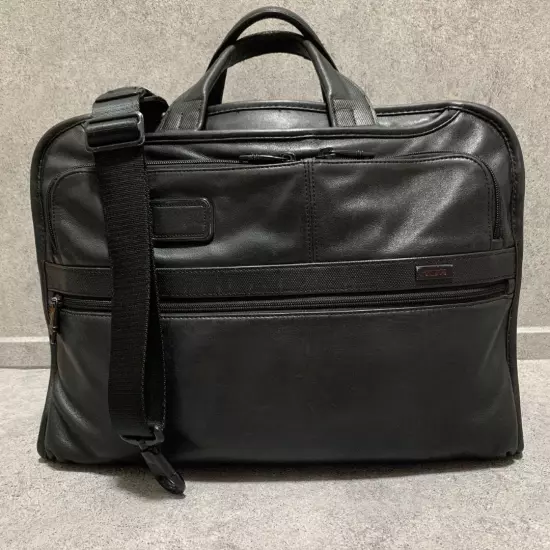 Tumi Business Bag 2Way Black Alpha 2 Organizer Leather