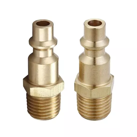 2pcs Air Hose Fitting Air Compressor Connector Quick Coupler Plug 14 NPT