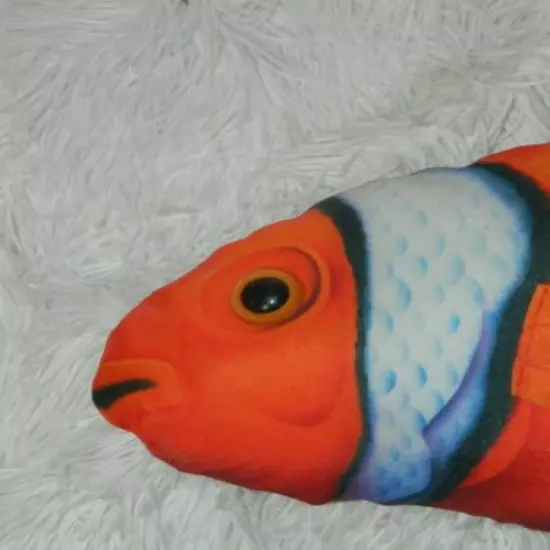 Salamander Graphix Clown Fish Stuffed Plush Pillow 25" Koi Orange Funny Animal