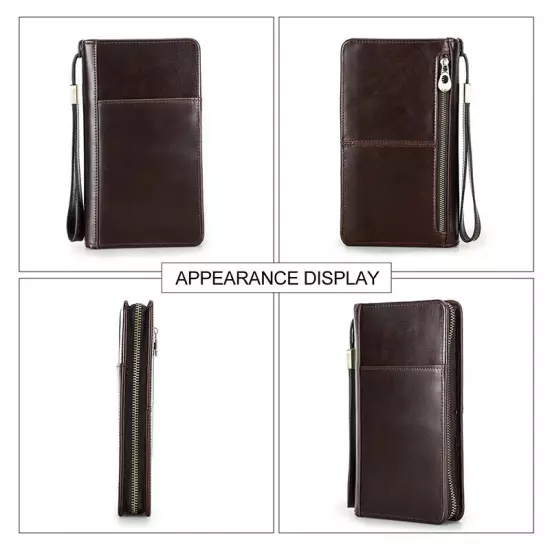  Men Passport Cover Travel Wallets ID Card Bag Organizer Document Pouch