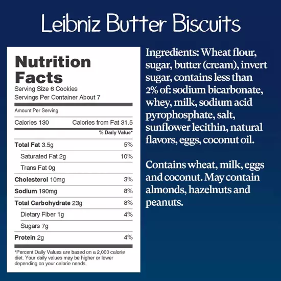 Leibniz Butter Biscuit Cookies (3 Boxes) | Our Classic Original Buttery Biscuits