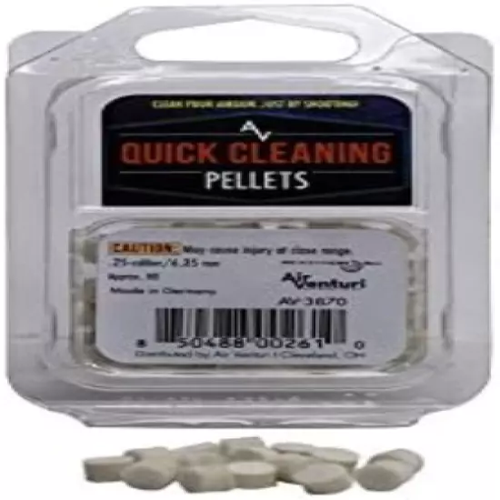 Air Venturi Quick Cleaning Pellets .25 Cal, 80ct