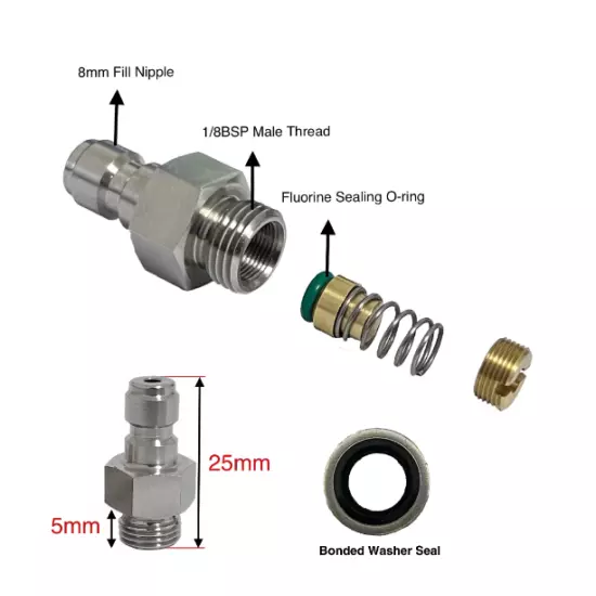 Z-Valve PCP 4500PSI Adjustable Regulating Pressure Regulator CO2 Compressed Air