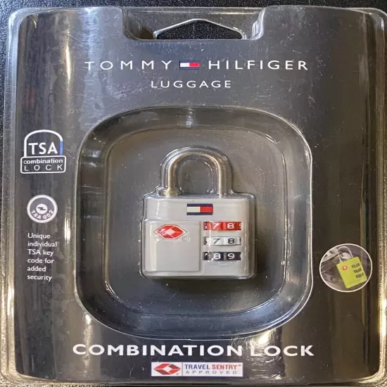 Tommy Hilfiger Luggage Lock, Gray Combination Lock, $19.99