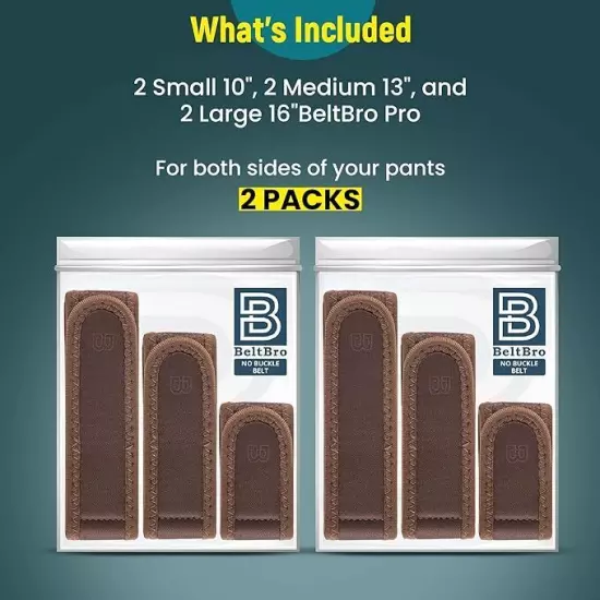 BeltBro Pro Multipack For Men – BeltPro Buckle-Free Elastic Belt *OFFICIAL*