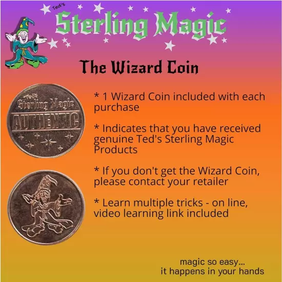 Hopping Half - by Ted's Sterling Magic - Sun and Moon Coin Magic Trick