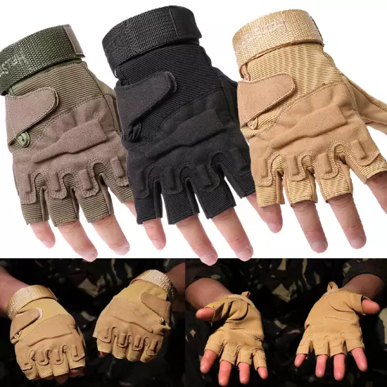 Tactical Half Finger Gloves Military Shooting Gloves Outdoor Sport Gloves