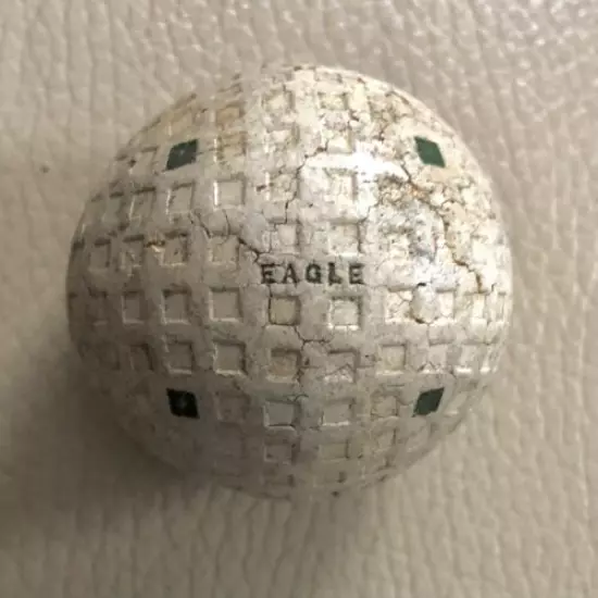 Vintage REACH EAGLE SQUARE MESH GOLF BALL w/ Green Markings: 193O's Era USA