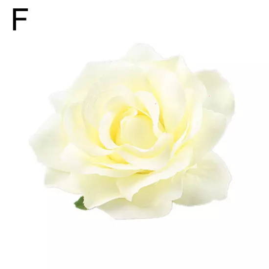 Artificial Rose Flower Hairpin Wedding Bridal Brooch Womens Hair Clip Headwear