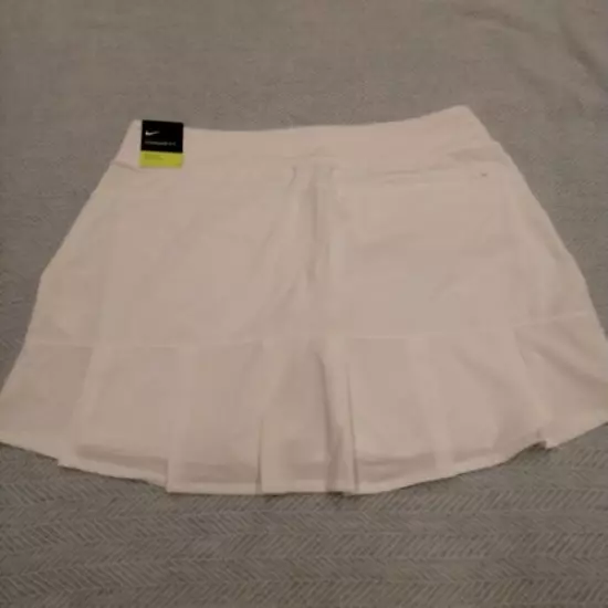 Nike FLEX 15" Dri-Fit Golf Skirt Skort Shorts White BV0257 Size LARGE