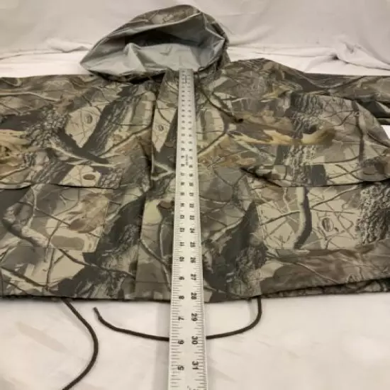 Stearns DryWear Camo Waterproof Jacket M Brown Real Tree Polyvinyl YGI Q2-175