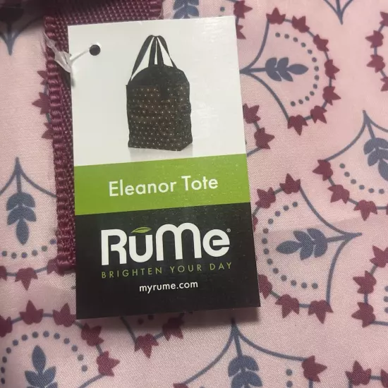 Lot 2 New Rume Clinch Grocery Bag Water Resistant Eleanor Tote Size 16" x 12”