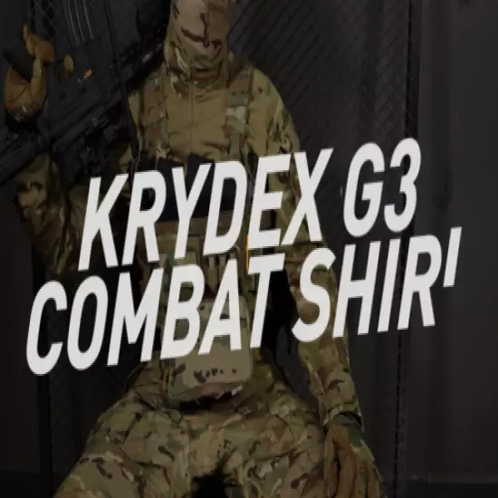 KRYDEX G3 Combat Uniform Set Tactical Shirt & Trousers & Knee Pads Multicam Camo