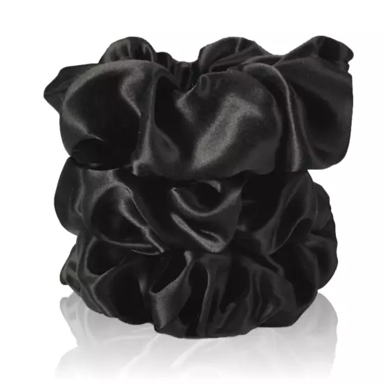 Celestial Silk Scrunchies for Hair - Pure Mulberry Silk Hair Ties 3 Piece Set