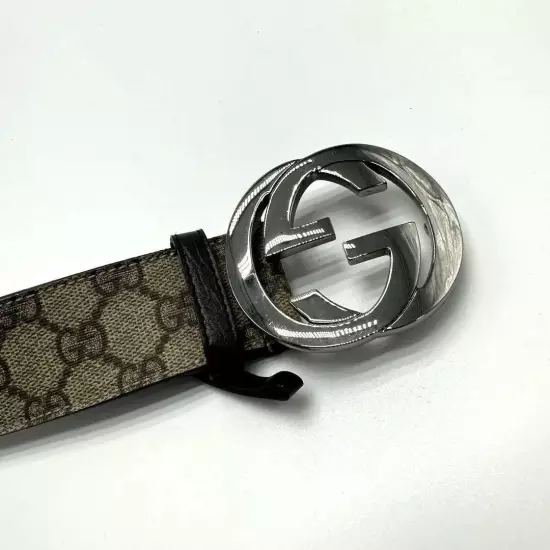 GUCCI Belt Interlocking GG Supreme pvc