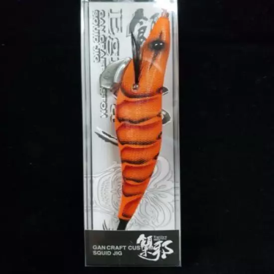 SQUID JIG GAN-CRAFT EGI-JYA 4.0 #-19 ORANGE REAL SHRIMP , AUSTRALIAN COLOUR EGI