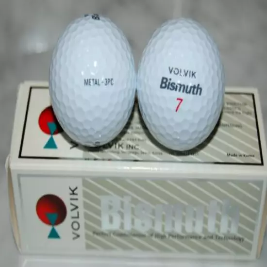 VOLVIK BISMUTH 1 DOZEN GOLF BALLS SOUTH KOREA FREE 2 Dozen TEES + MARKERS