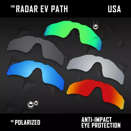 Anti Scratch Polarized Replacement Lenses for-Oakley Radar EV Path OO9208 Opt