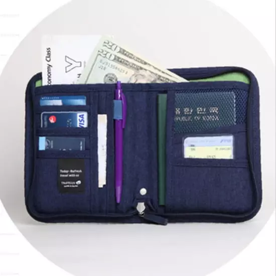 Waterproof Family Travel Purse Passport Wallet ID Holder Organizer Bag Case Gift