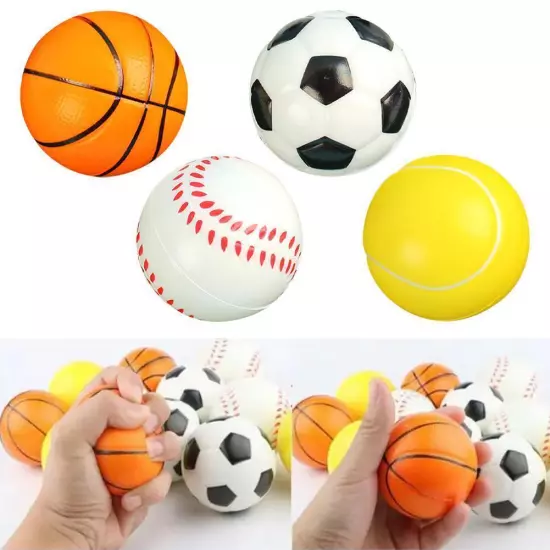 1X Baseball Hand Wrist Finger Exercise Stress Relief Balls Therapy Squeeze E9W8