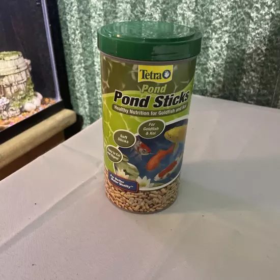 TetraPond Pond Sticks 3.53 Ounces Pond Fish Food For Goldfish And Koi Healthy Nu