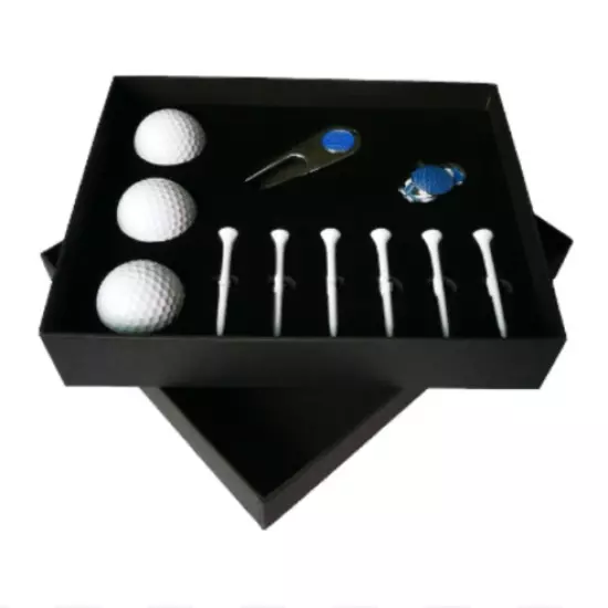 11 in 1 ,Six Golf Tees ,Divot Tool Plus 3 Golf Balls In Gift Box Set