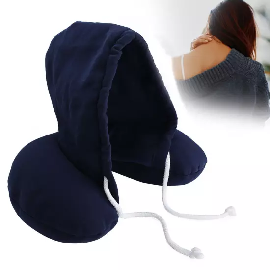 Neck Travel Pillow with Hoodie U Shape Neck Pillow for Business Travel Office