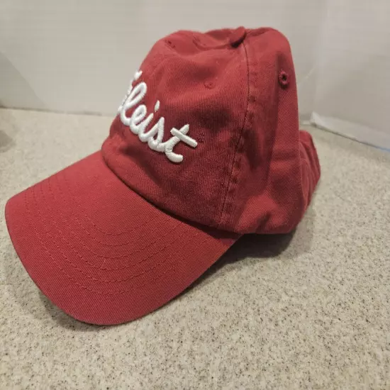 Titleist Golf Adjustable Hat Cap Red w/ White Lettering MBCI Est. 1976 