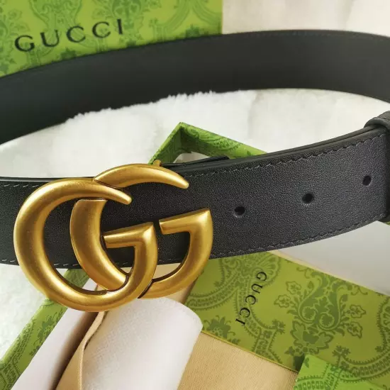 shipping beauty gucci GG buckle black belt