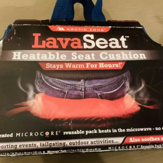 Arctic Zone Lava Seat Heatable Seat Cushion Stays Warm For Hours Blue Microcore