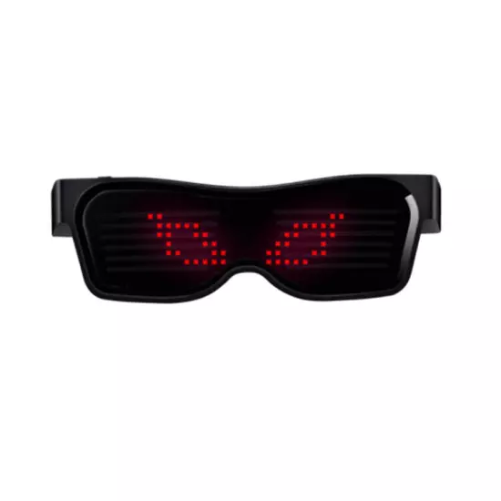 LED Luminous Party Glasses Bluetooth APP Control Programmable Text USB Charging