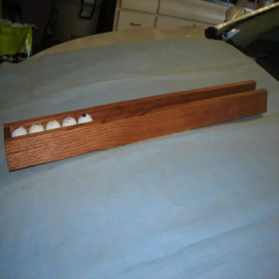 New solid Red Oak 19 golf ball display case hand made (great gift for dad)