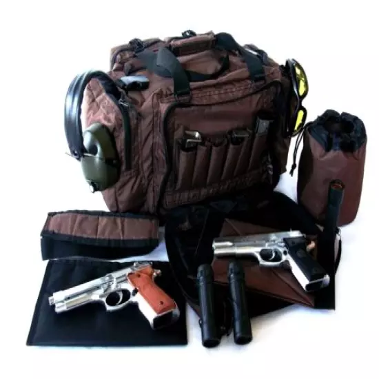 NEW Brown 20" NATO Tactical ® Gun Pistol Range shoot hunt 1000D molle Duffle bag