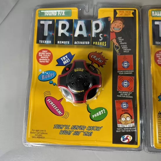 VTG T.R.A.P.S. Pranks Starter Set / Complete Set Of 4 Nostalgia 90’s 1996 Rare