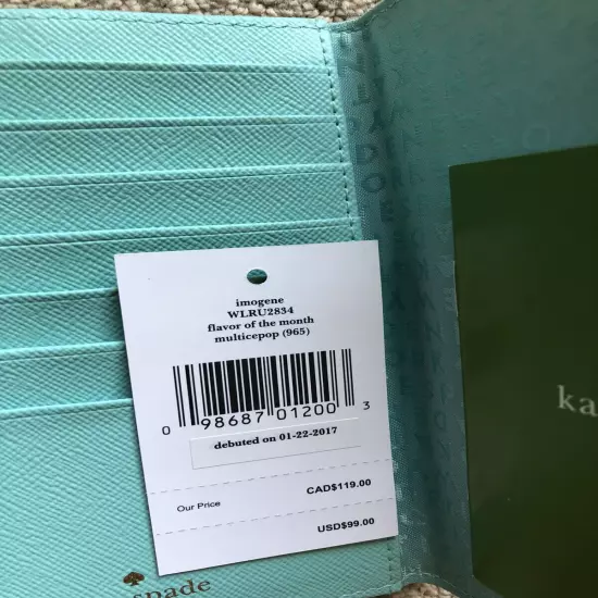 (ON SALE) New Kate Spade Leather Passport Holder