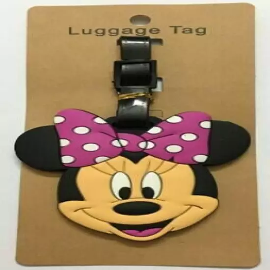 15 Styles Disney Mickey Minnie PVC Travel Baggage Backpack Suitcase Luggage Tags