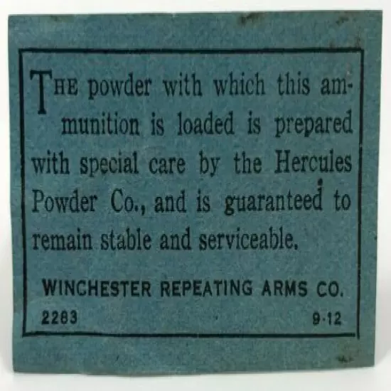 1912 Winchester Ammo Insert Shotgun Cartridges BLUE 5115-L