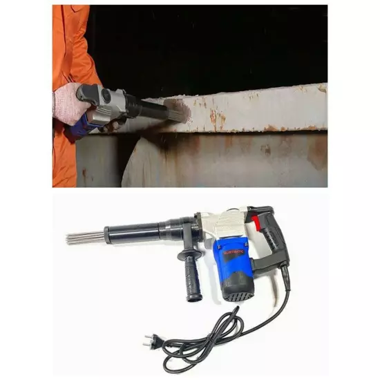 1400W Electric Pistol Grip Needle Scaler Welding Slag Paint Descaling Gun