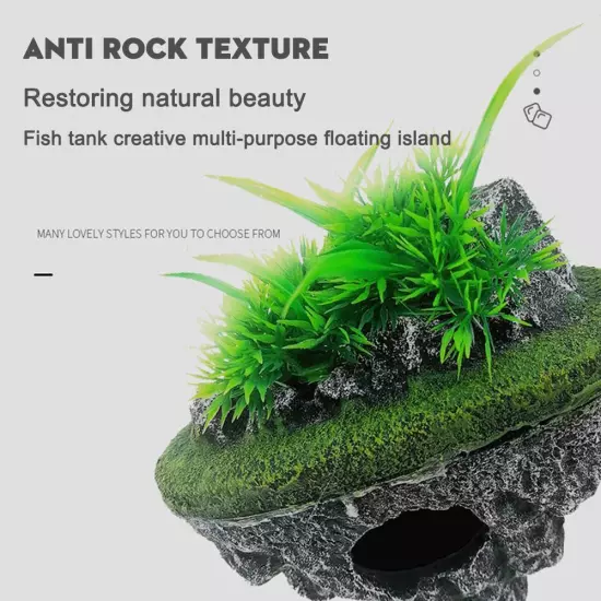 Aquarium Ornament Rockery Hiding Mountain Cave Home Decor Tank Fish R D3P0 Y1S0