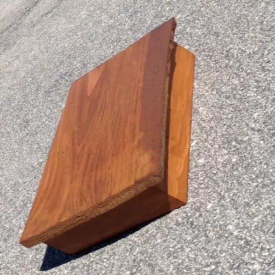 Concealment Shelf 24" X 13" "Live Edge" With Hidden Compartment (#Nine)