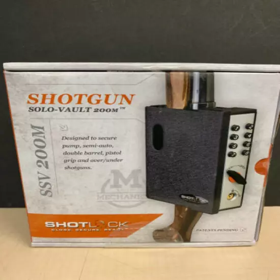 ShotLock Shotgun Vault 200M Gun Lock Safe Combo Key Wall Door Mounting