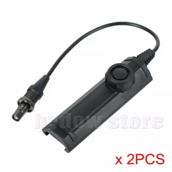 2PCS Tactical Flashlight Tail Switch Weapon Light Remote Switch for M300 M600