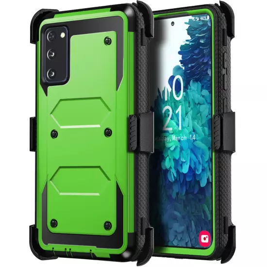 For Samsung Galaxy S20 FE 5G Shockproof Phone Case Cover w/ Belt Clip Holster