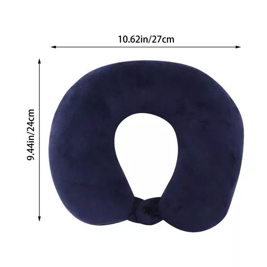 U Neck Blow-up Pillow Flight Support Cushion Shaped Travel Sleep Head Neck Rest