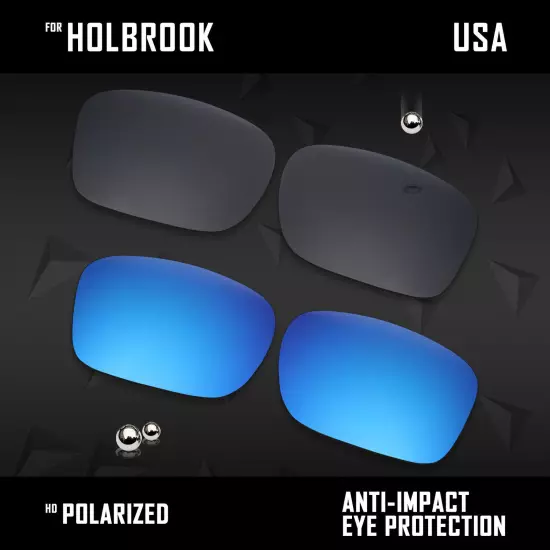 Anti Scratch Polarized Replacement Lenses for-Oakley Holbrook OO9102 Options